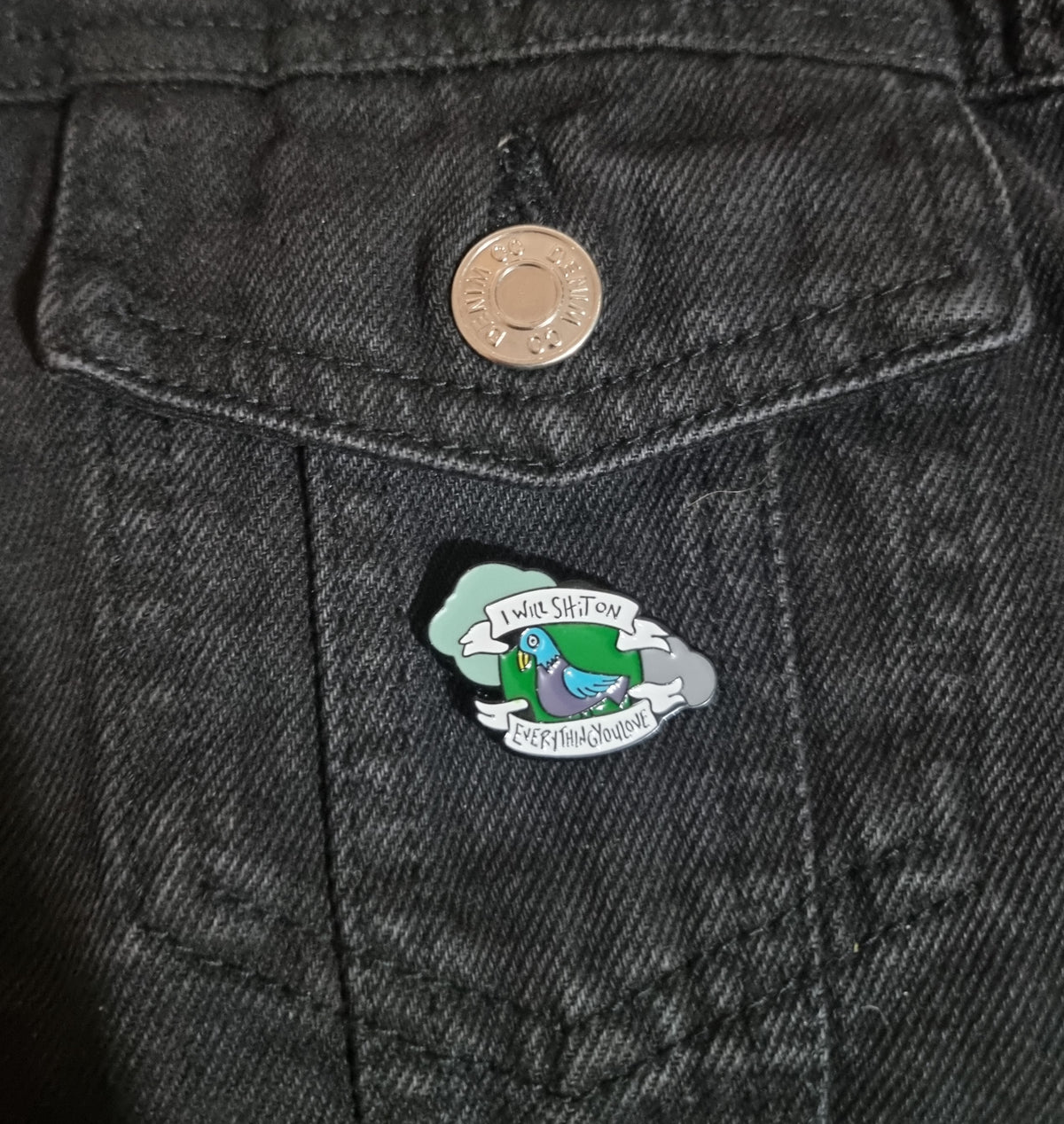 Hateful Pigeon Pin Badge