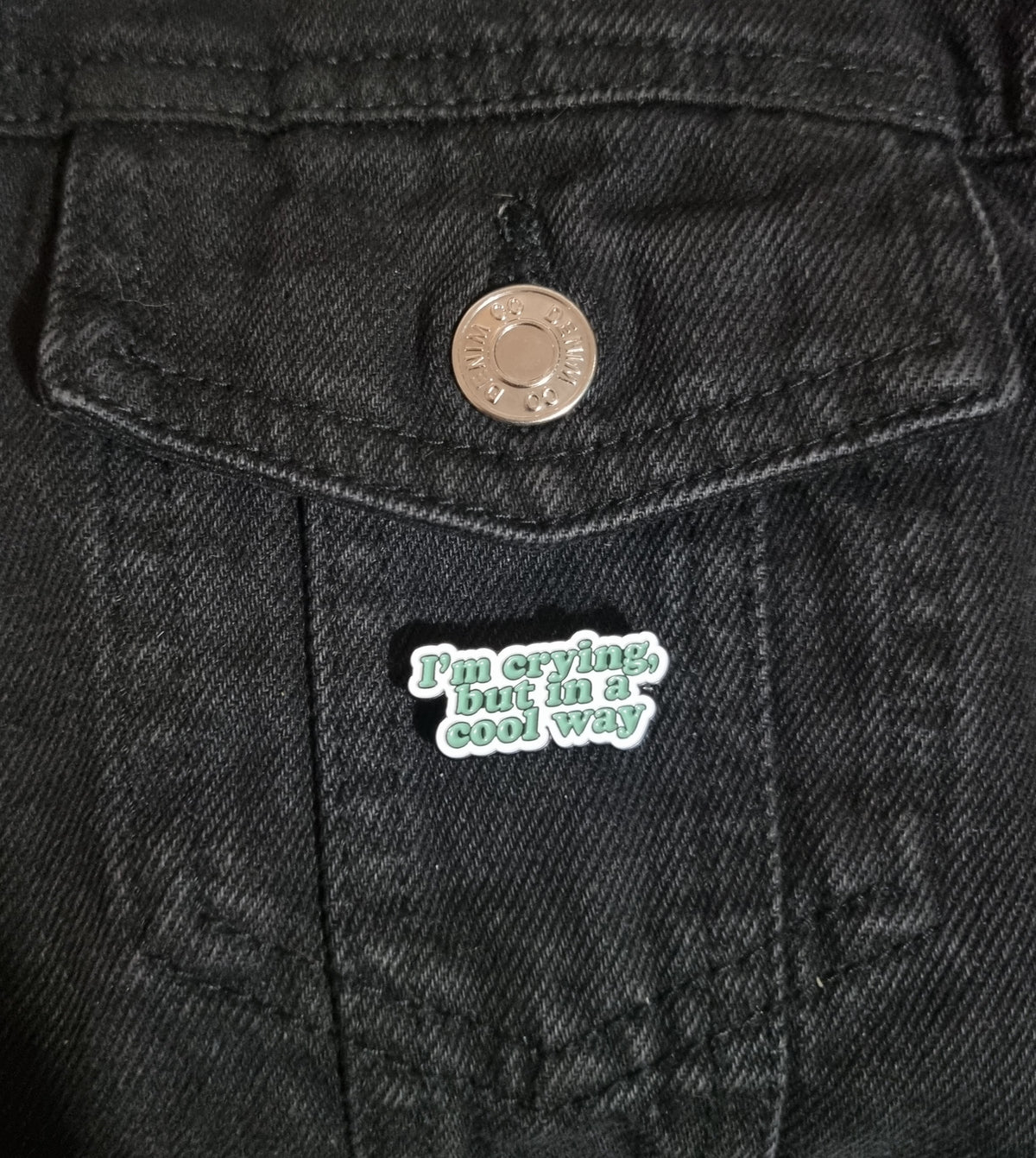 I'm Crying Pin Badge