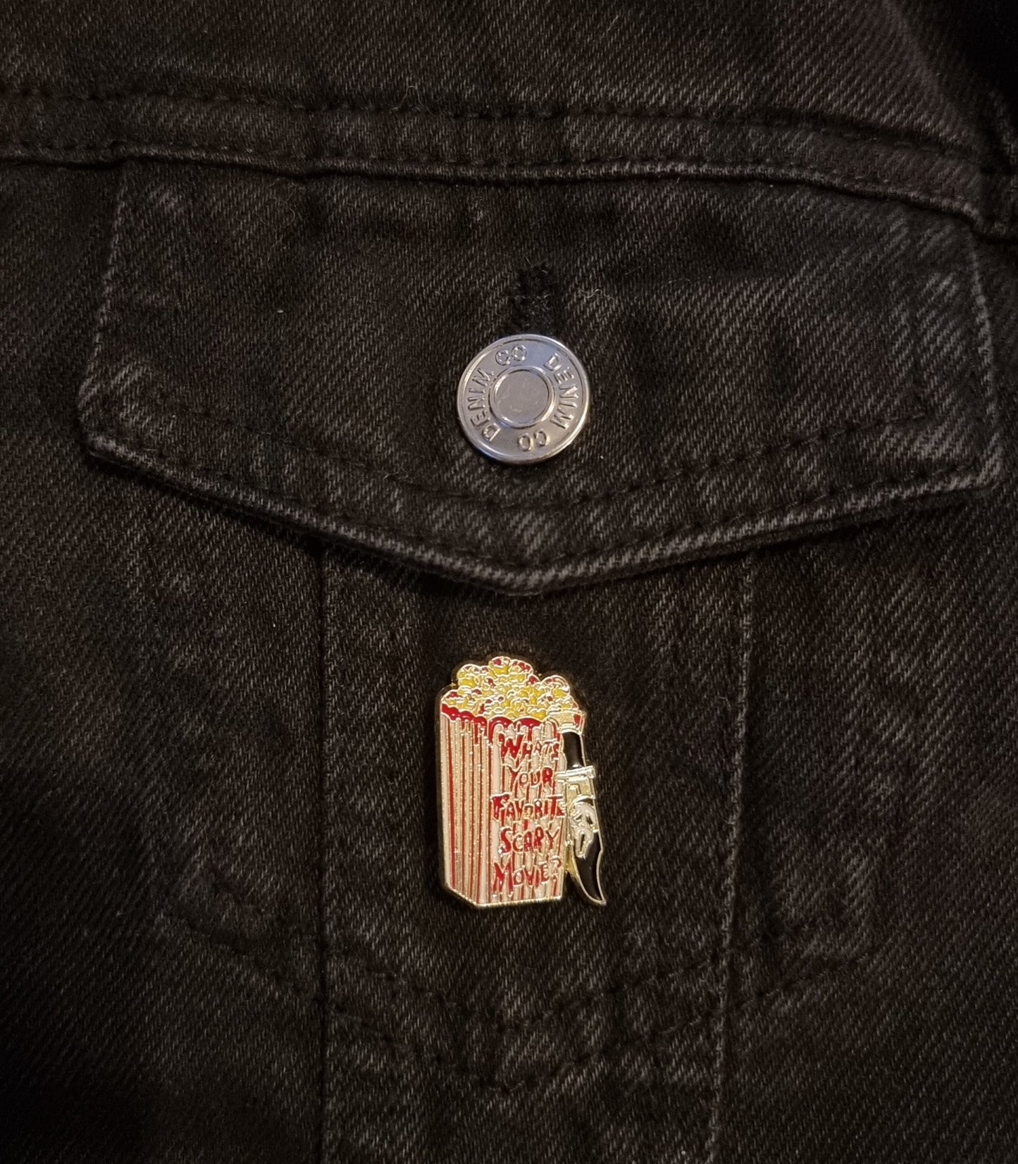 Popcorn Pin Badge
