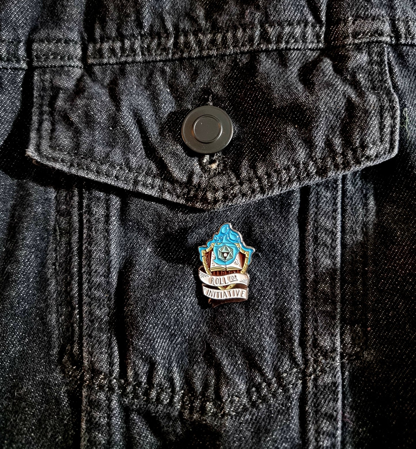Roll For Initiative Pin Badge