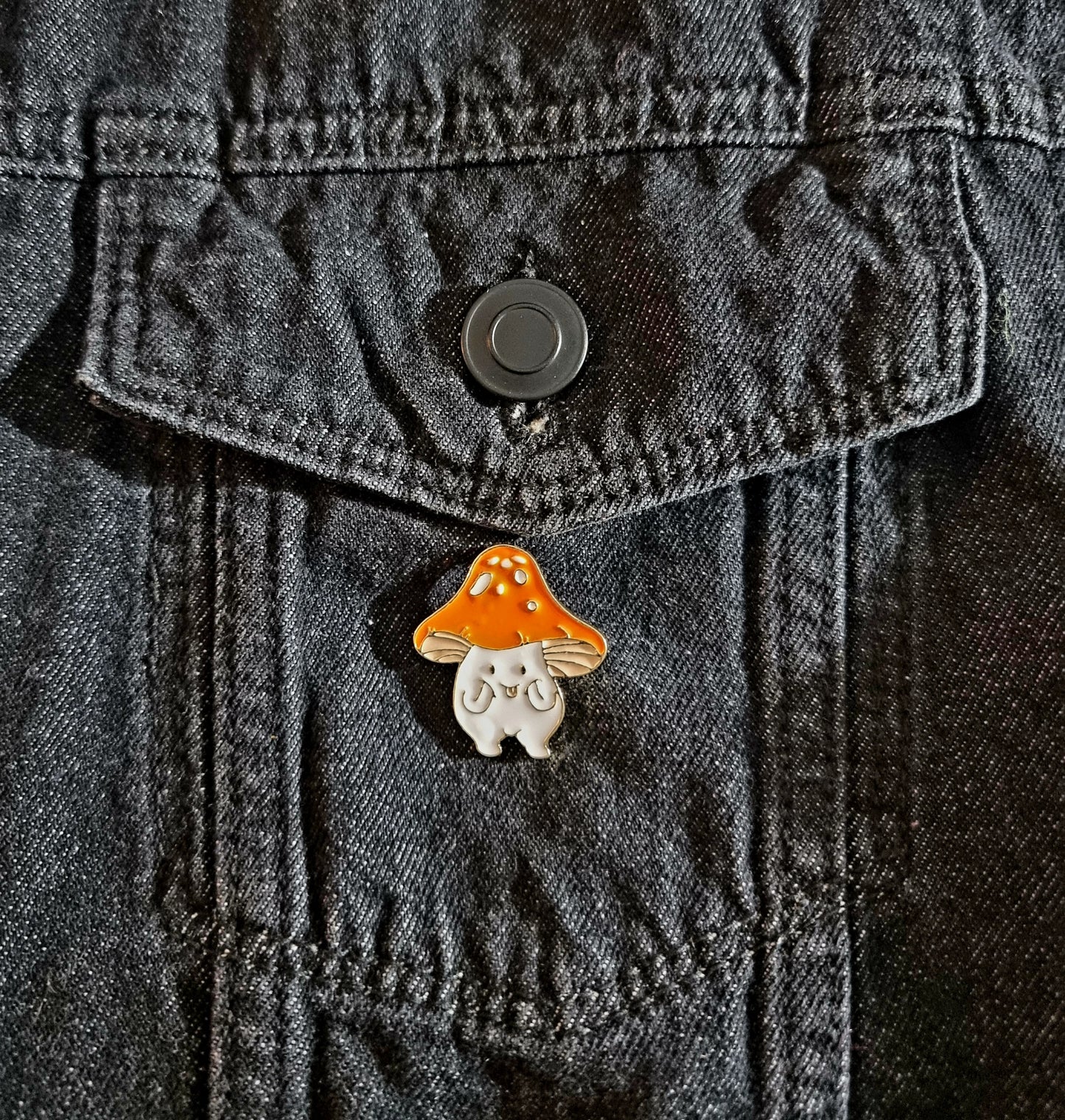 Cute Mushroom Pin Badge
