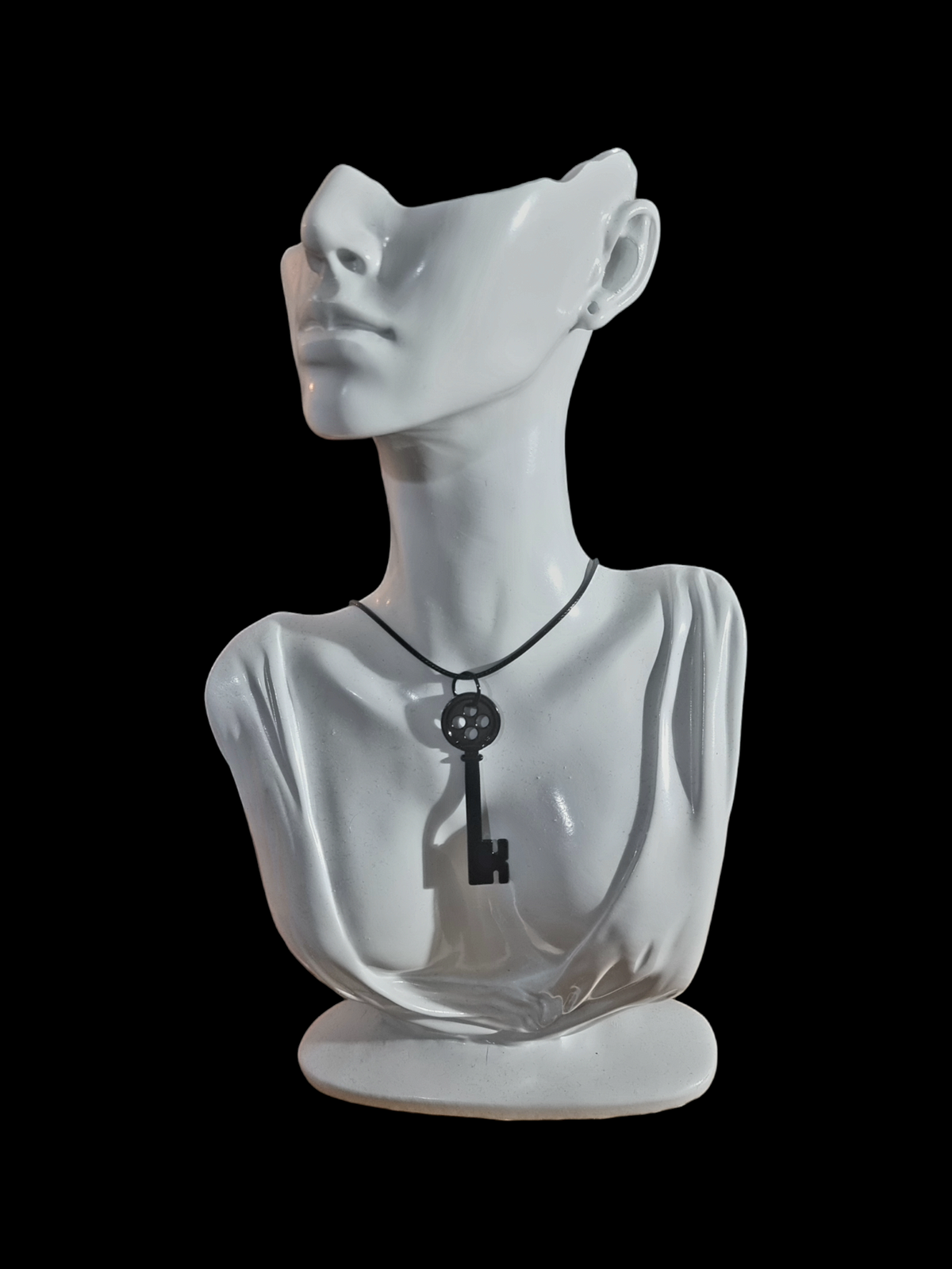 Button Key Necklace