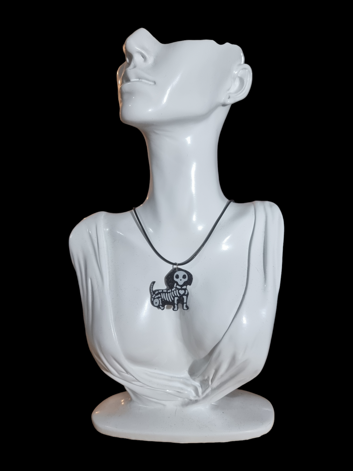Sausage Dog Skeleton Necklace