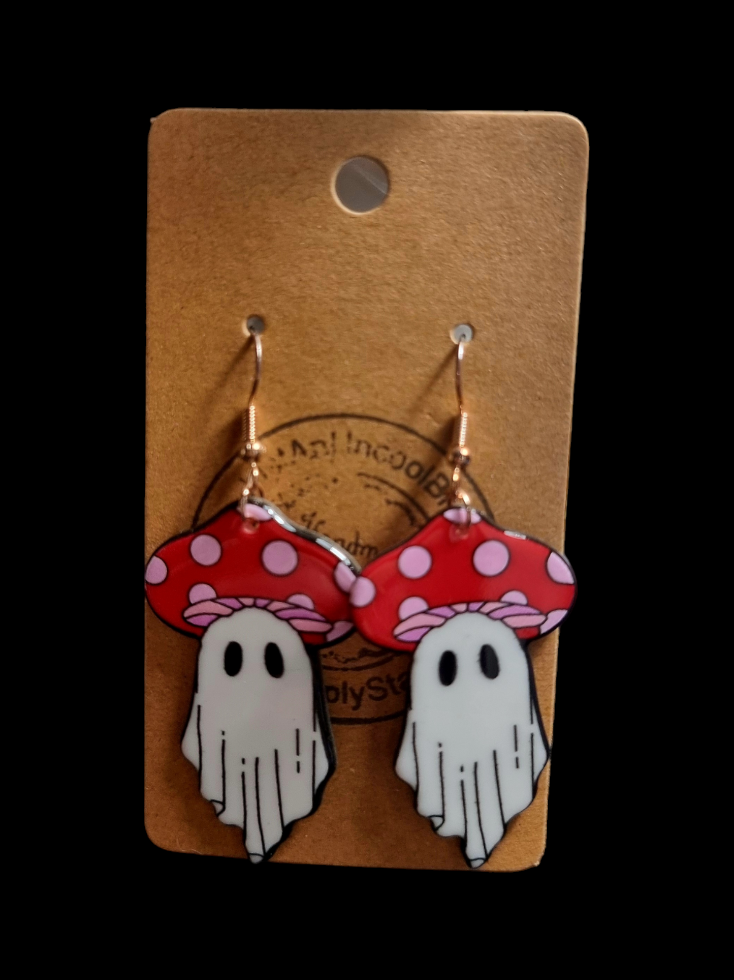 Mushroom Ghost Earrings