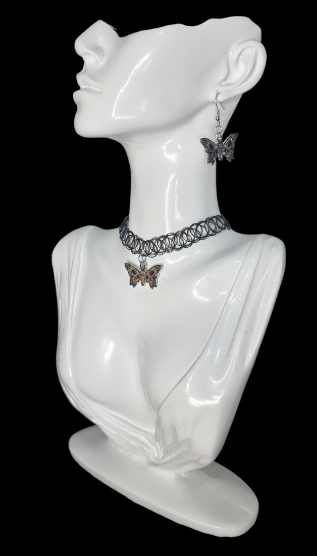 Skull Winged Moth Choker