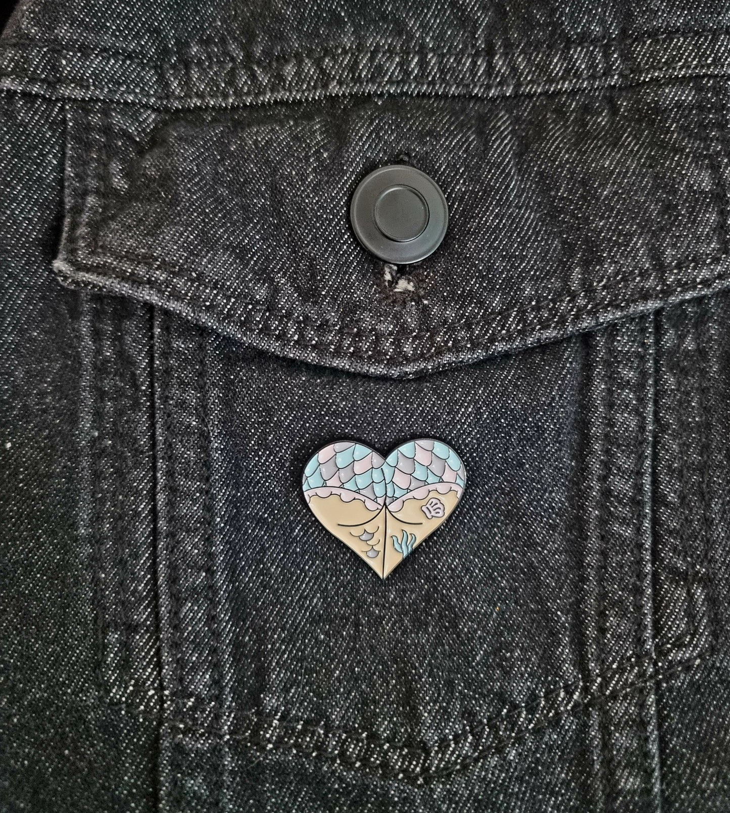 Mermaid Booty Pin Badge