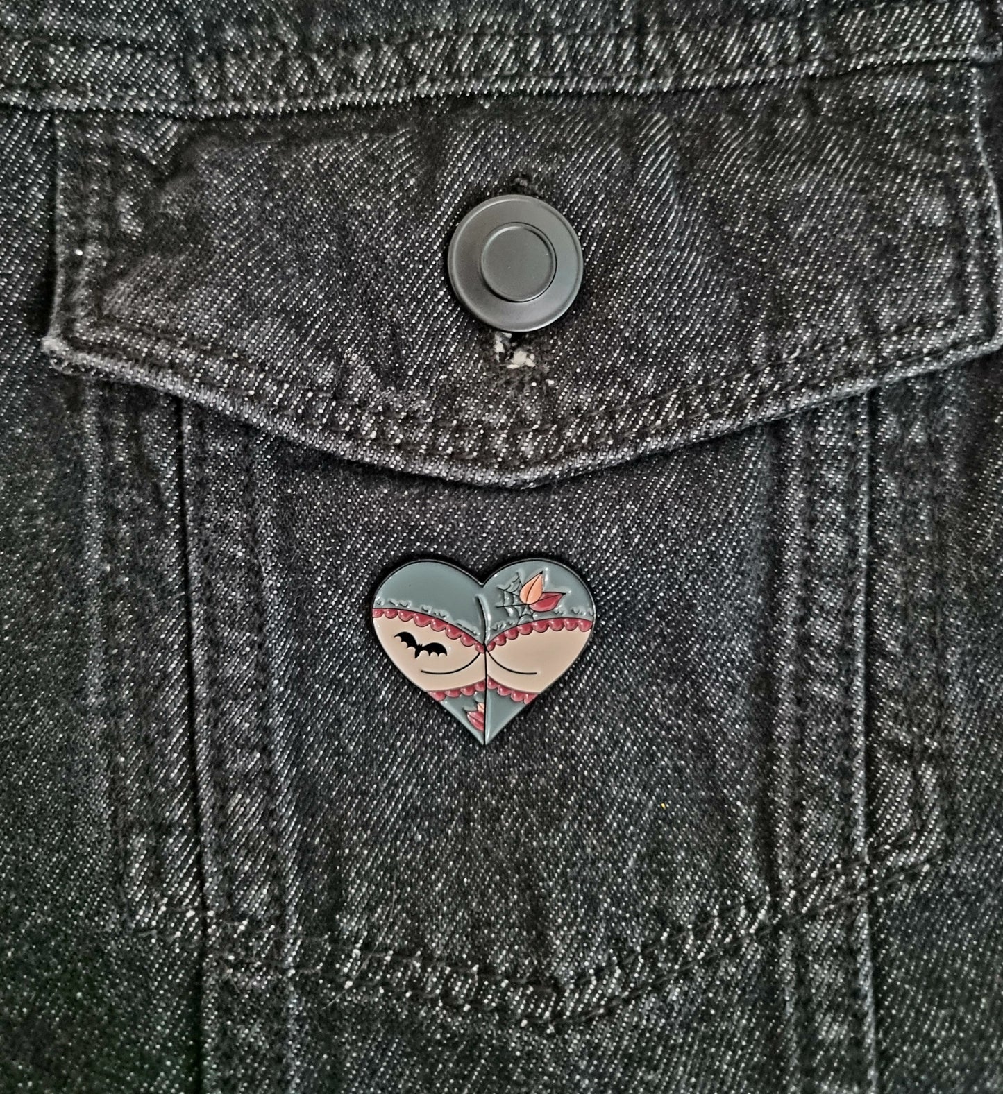 Bat Booty Pin Badge