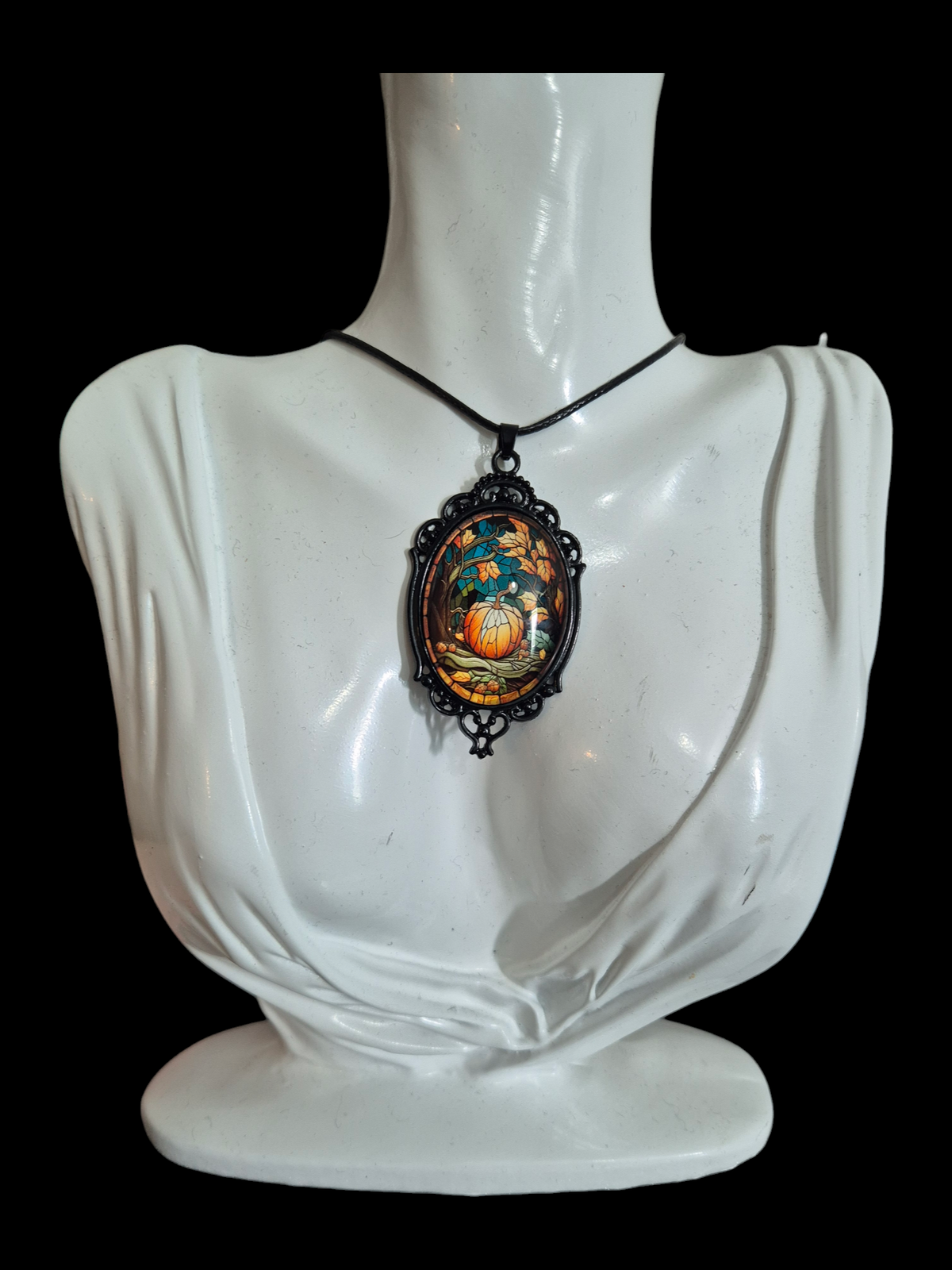 Gothic Pumpkin Necklace