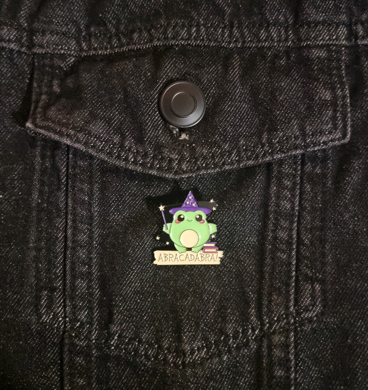 Abracadabra Frog Pin Badge