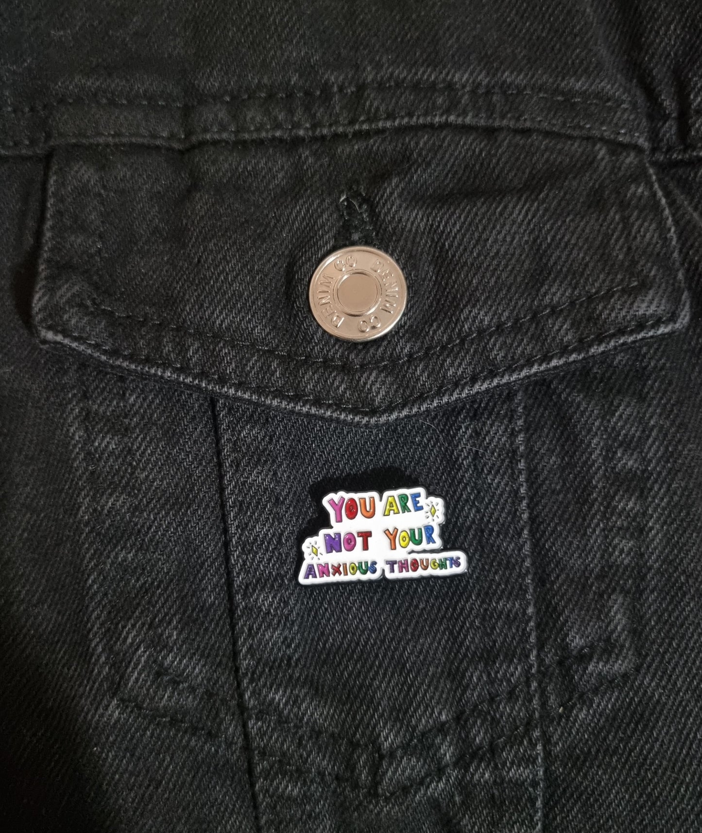 Anxious Thoughts Pin Badge
