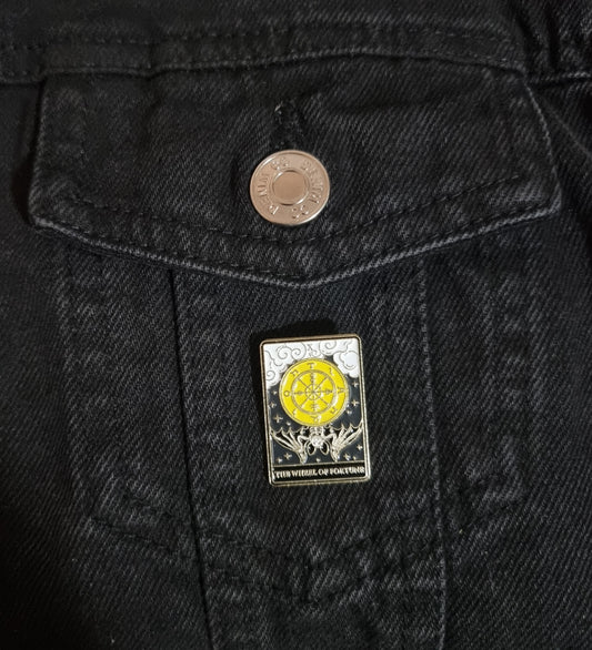 The Wheel Of Fortune Tarot Card Pin Badge