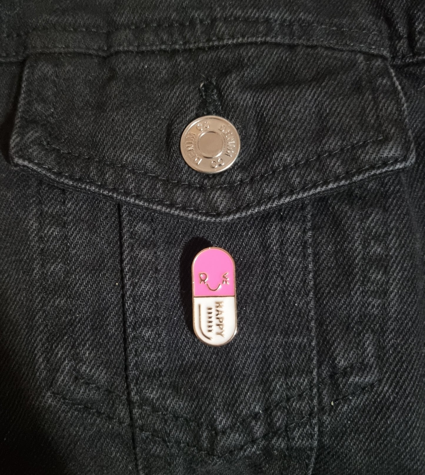 Happy Pill Pin Badge