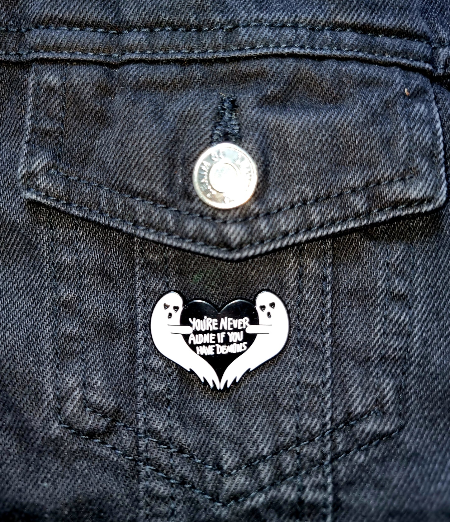 Never Alone Pin Badge