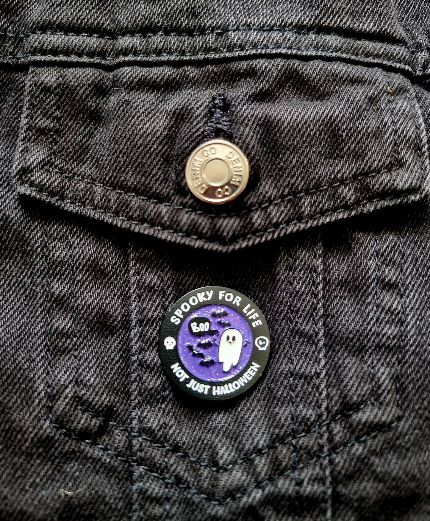 Spooky For Life Pin Badge