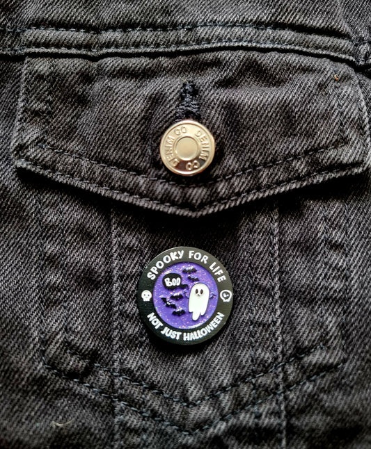 Spooky For Life Pin Badge