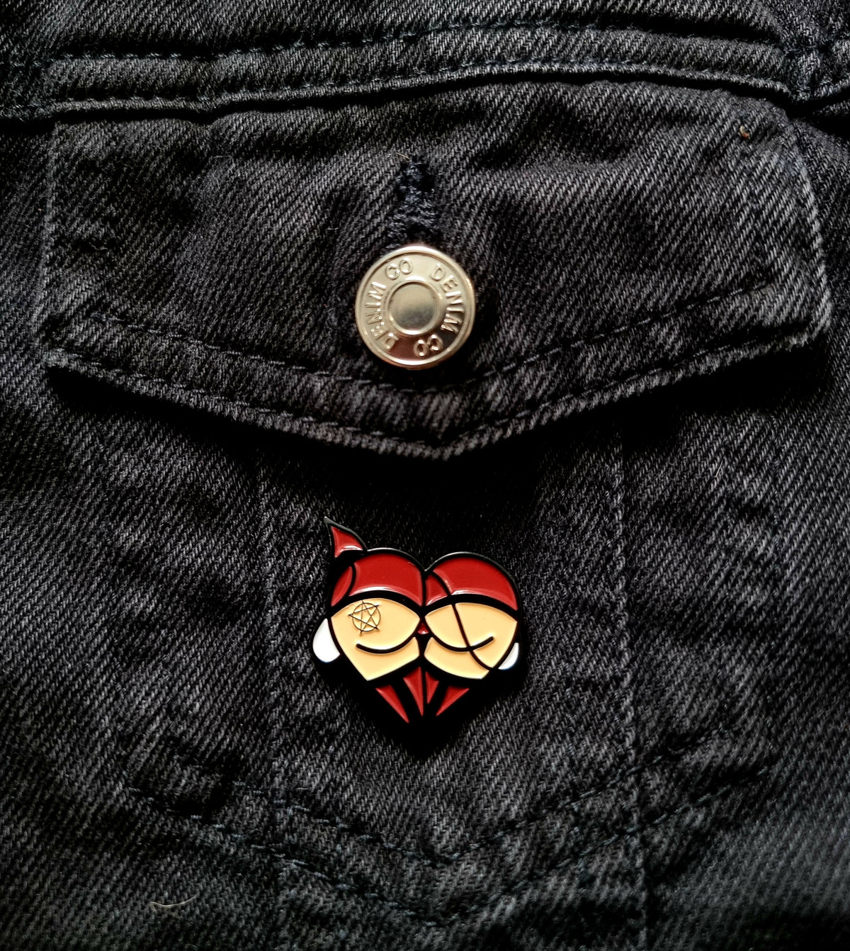 Devil's Booty Pin Badge