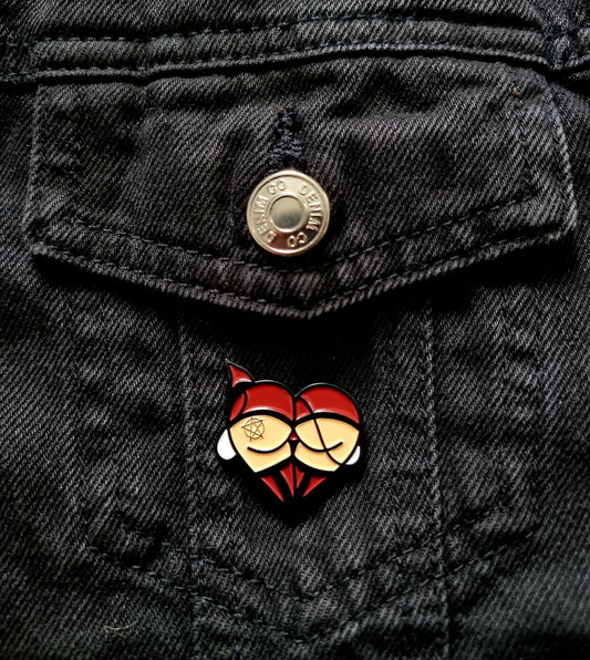 Devil's Booty Pin Badge