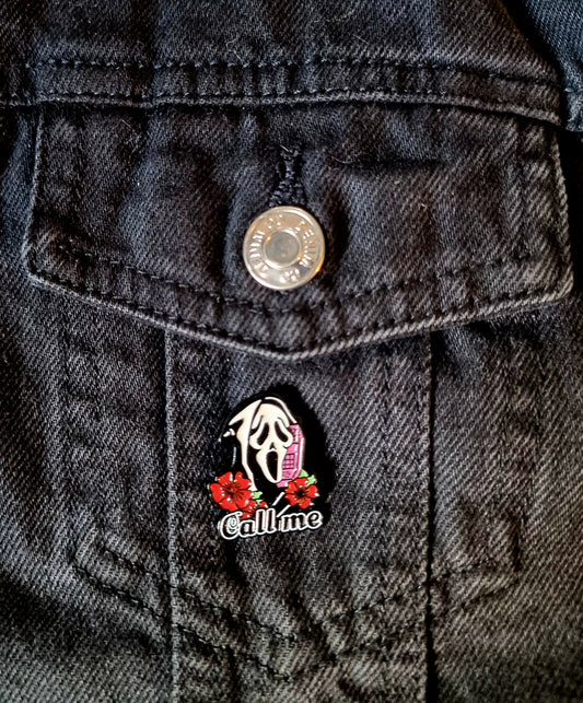 Call me Pin Badge