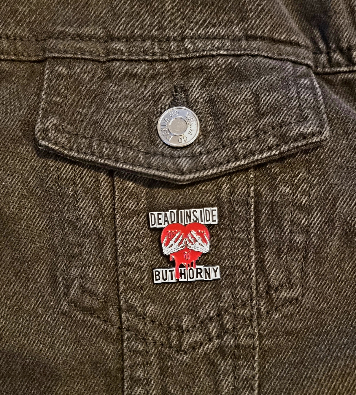 Dead Inside Pin Badge