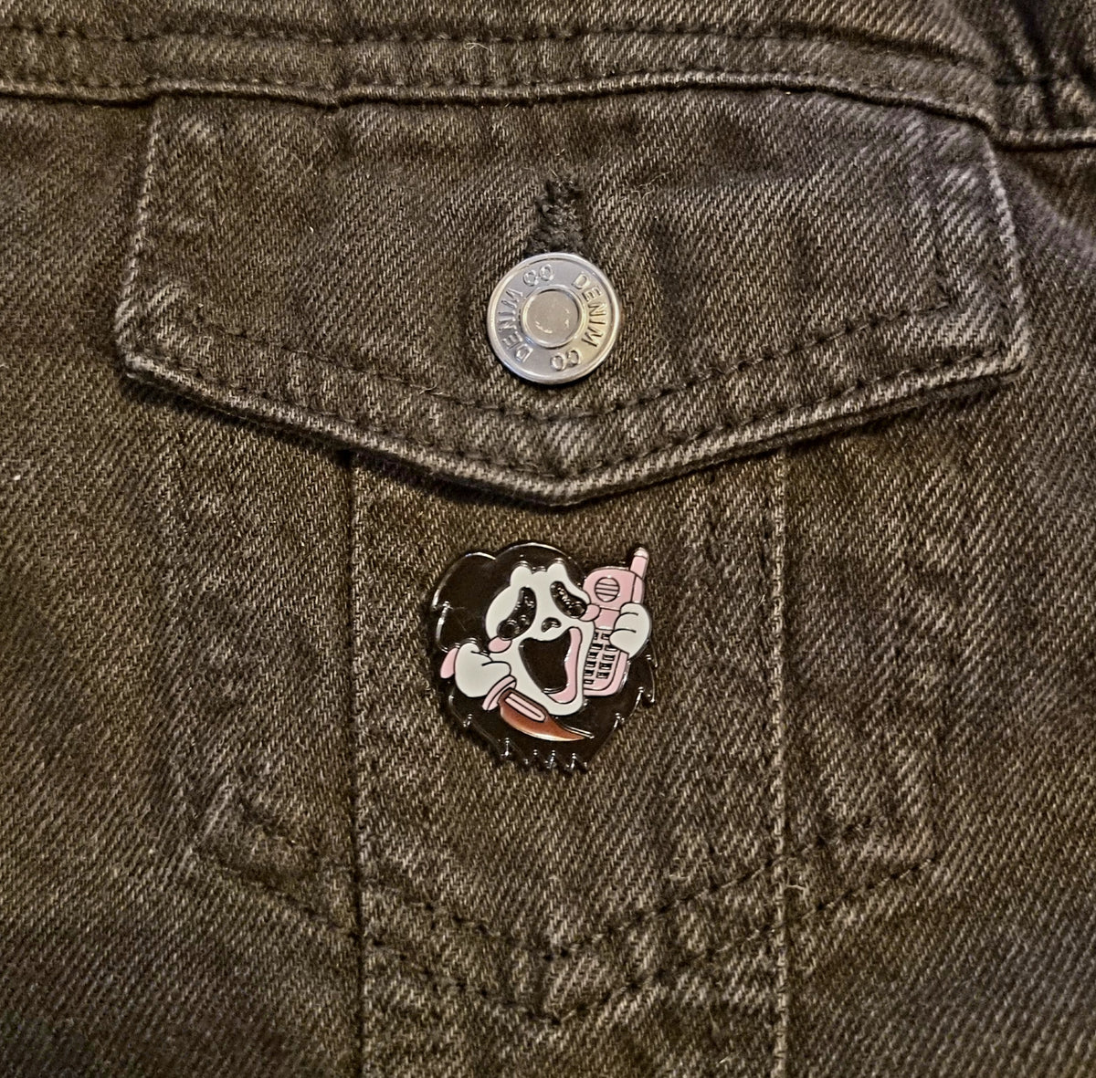 Ghost Face Pin Badge