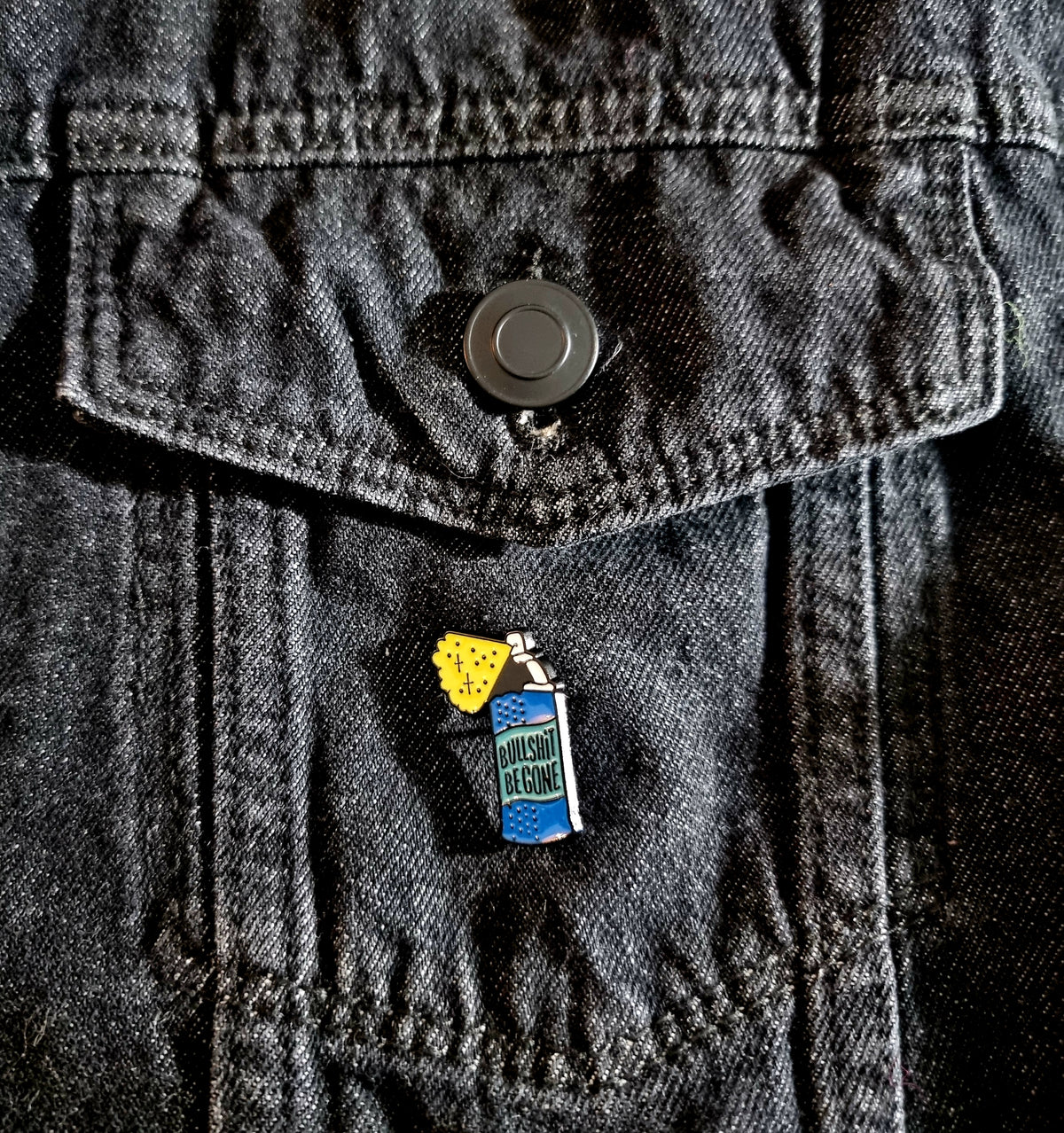 BullSh*t Be Gone Pin Badge