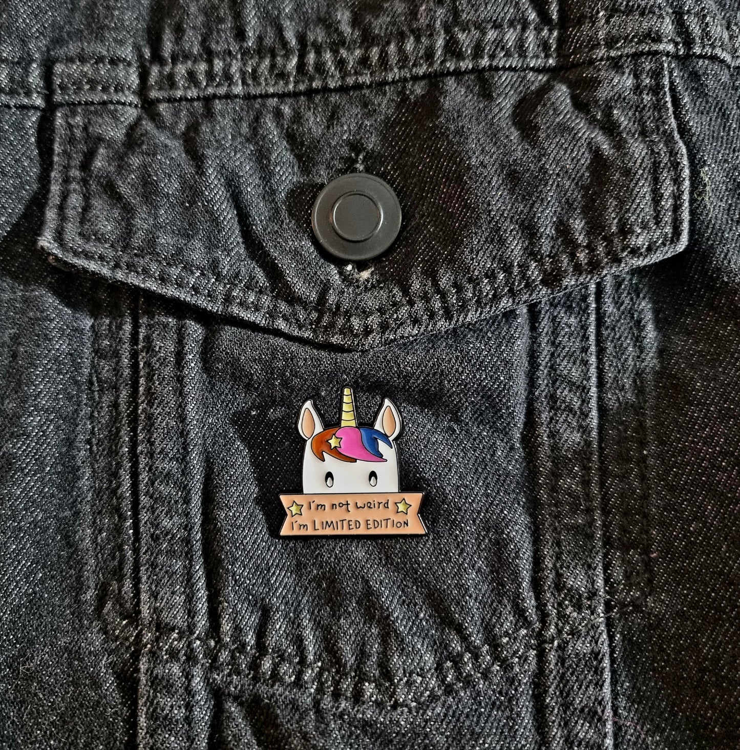 I'm Not Weird Unicorn Pin Badge