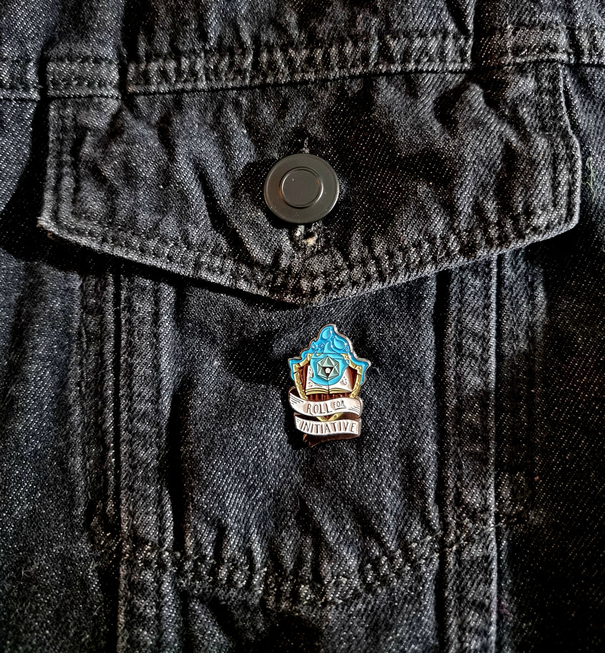 Roll For Initiative Pin Badge