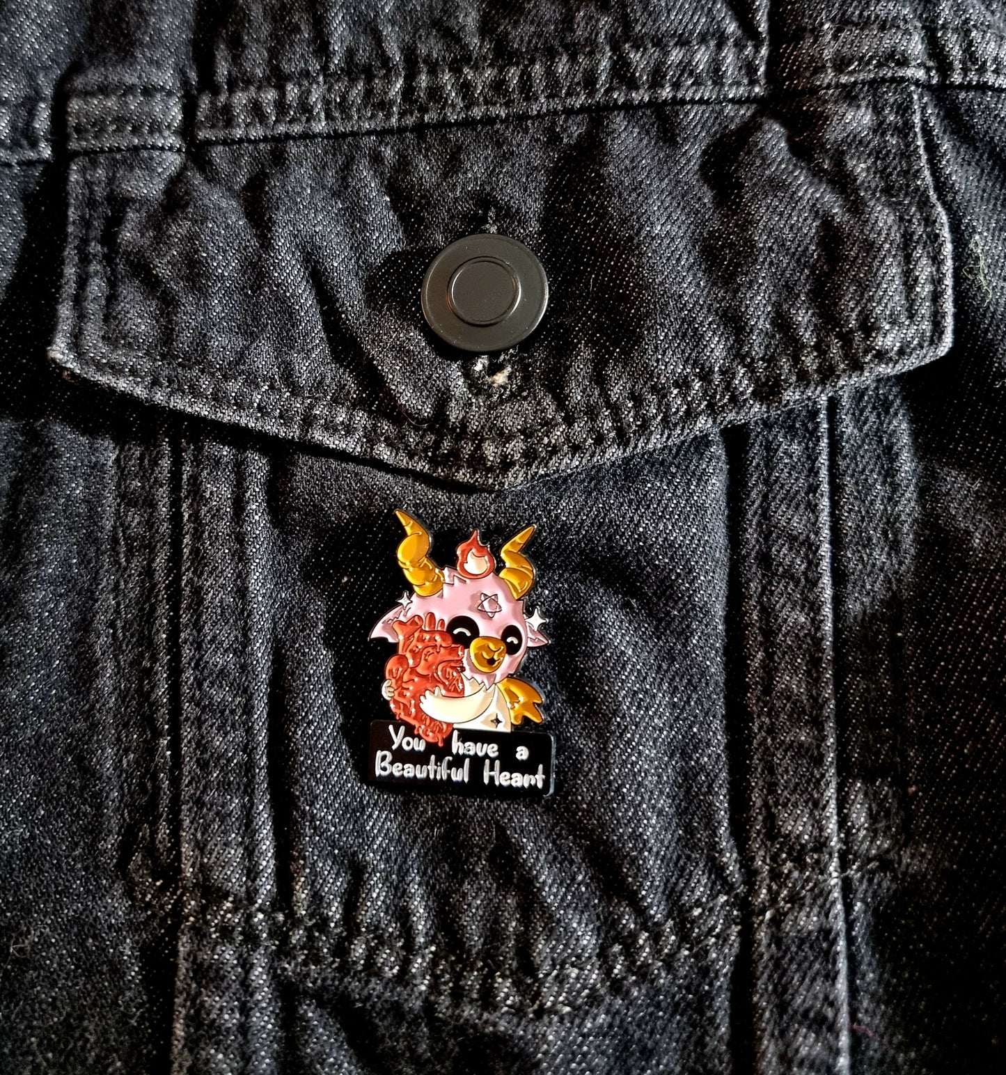 Beautiful Heart Pin Badge