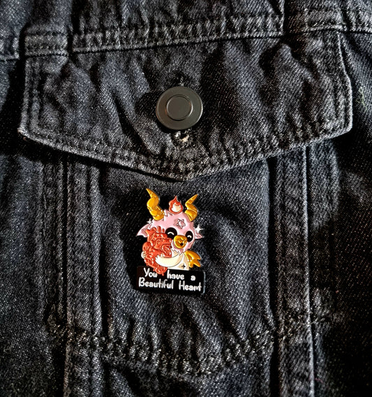 Beautiful Heart Pin Badge