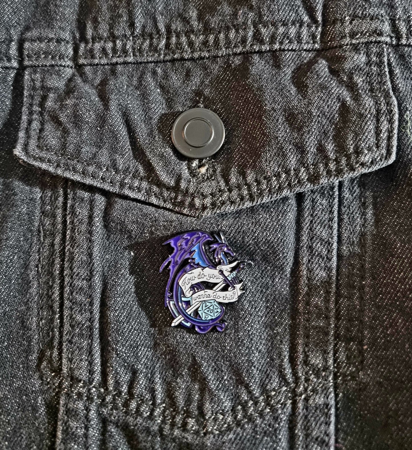 D&D Dragon Pin Badge