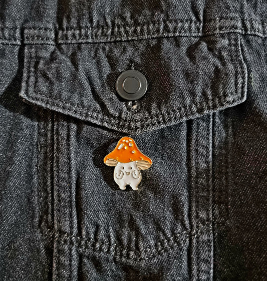 Cute Mushroom Pin Badge