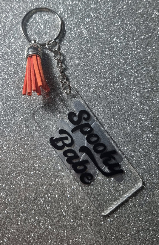Spooky Babe Keychain