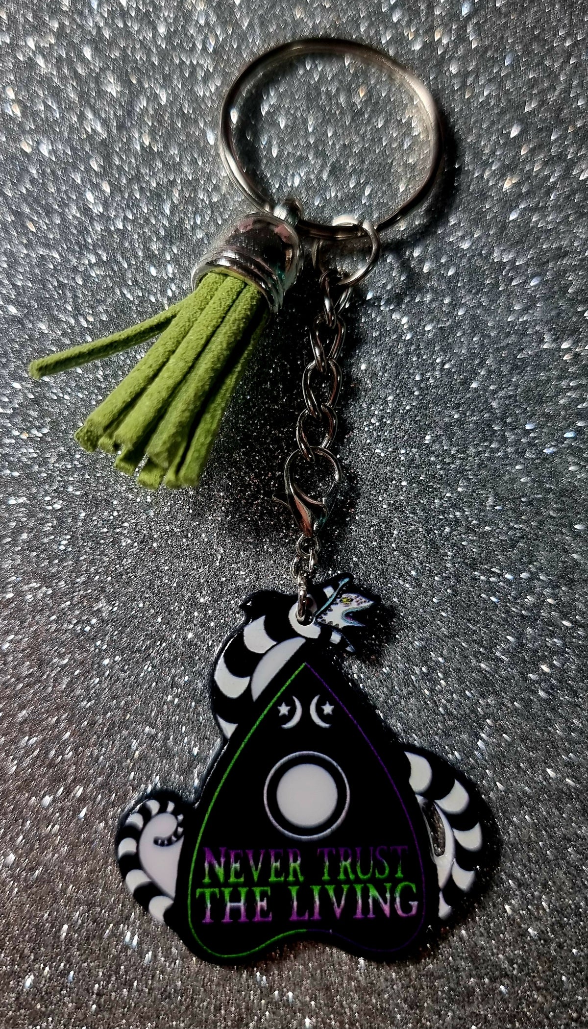 Never Trust The Living Key Chain