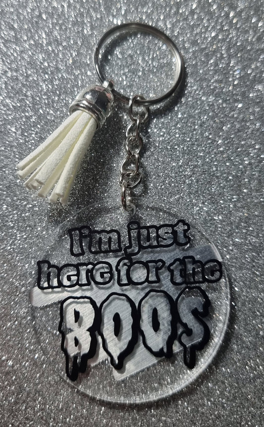 Here For The Boos Keychain