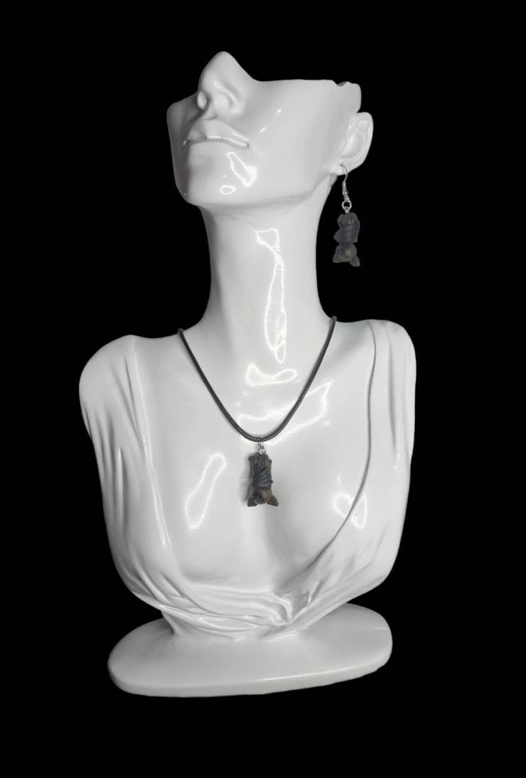 Hanging Bat Earrings