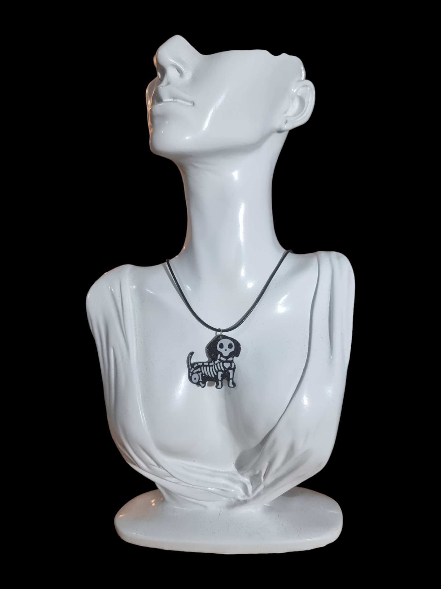 Sausage Dog Skeleton Necklace