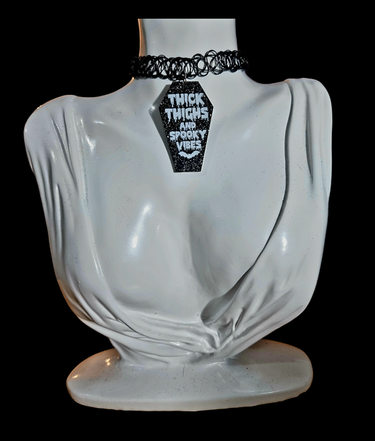Thick Thighs and Spooky Vibes Choker