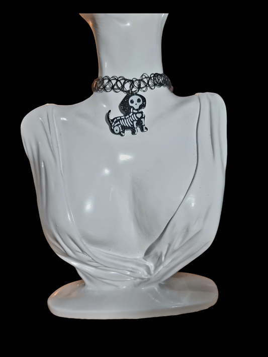 Sausage Dog Skeleton Choker
