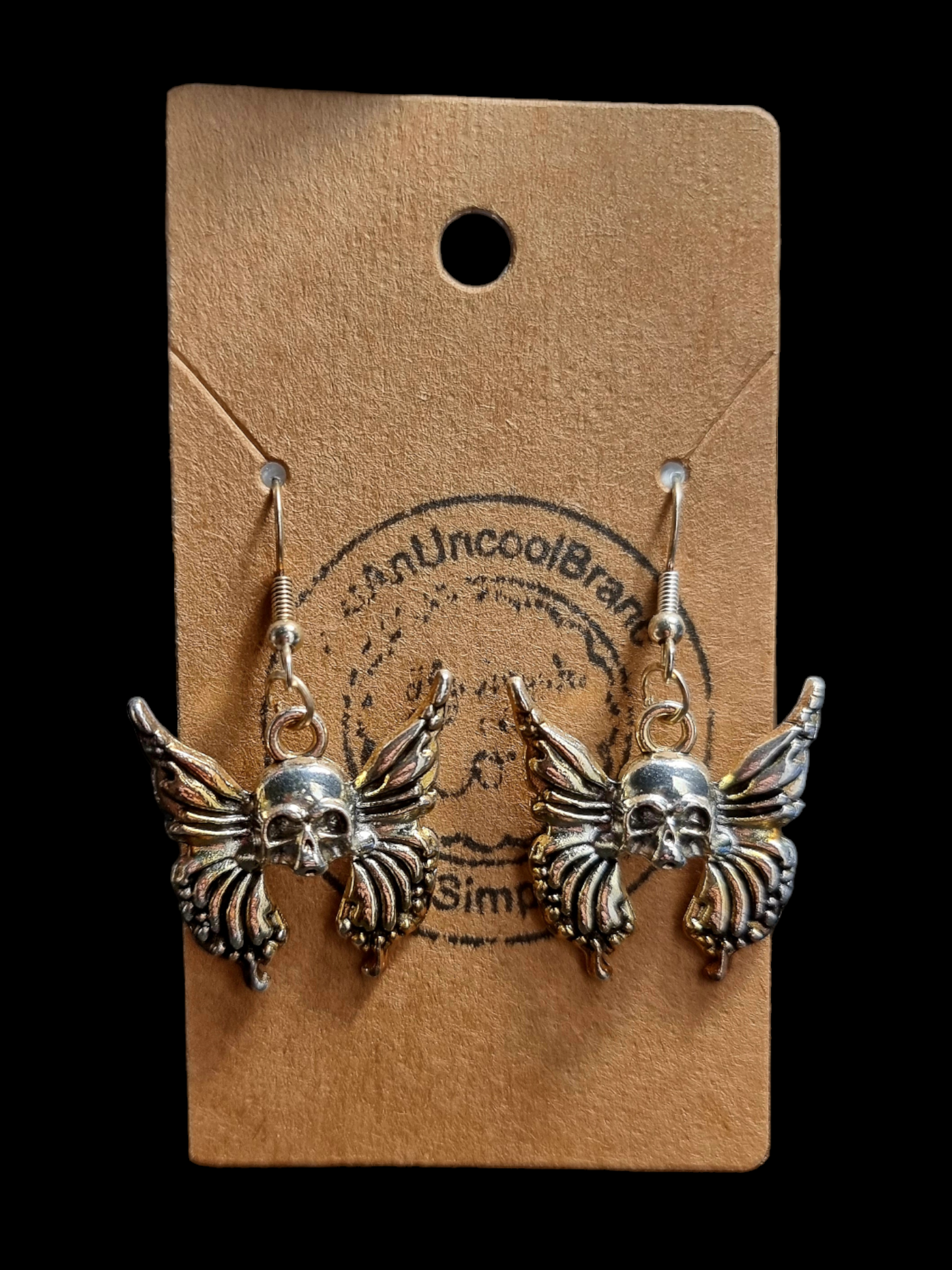 Skull Butterfly Earrings