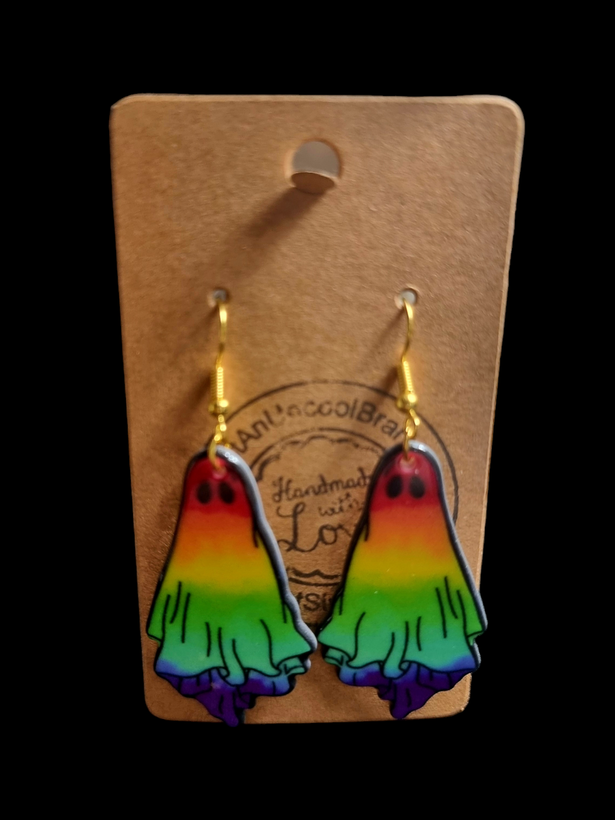 Rainbow Ghost Earrings