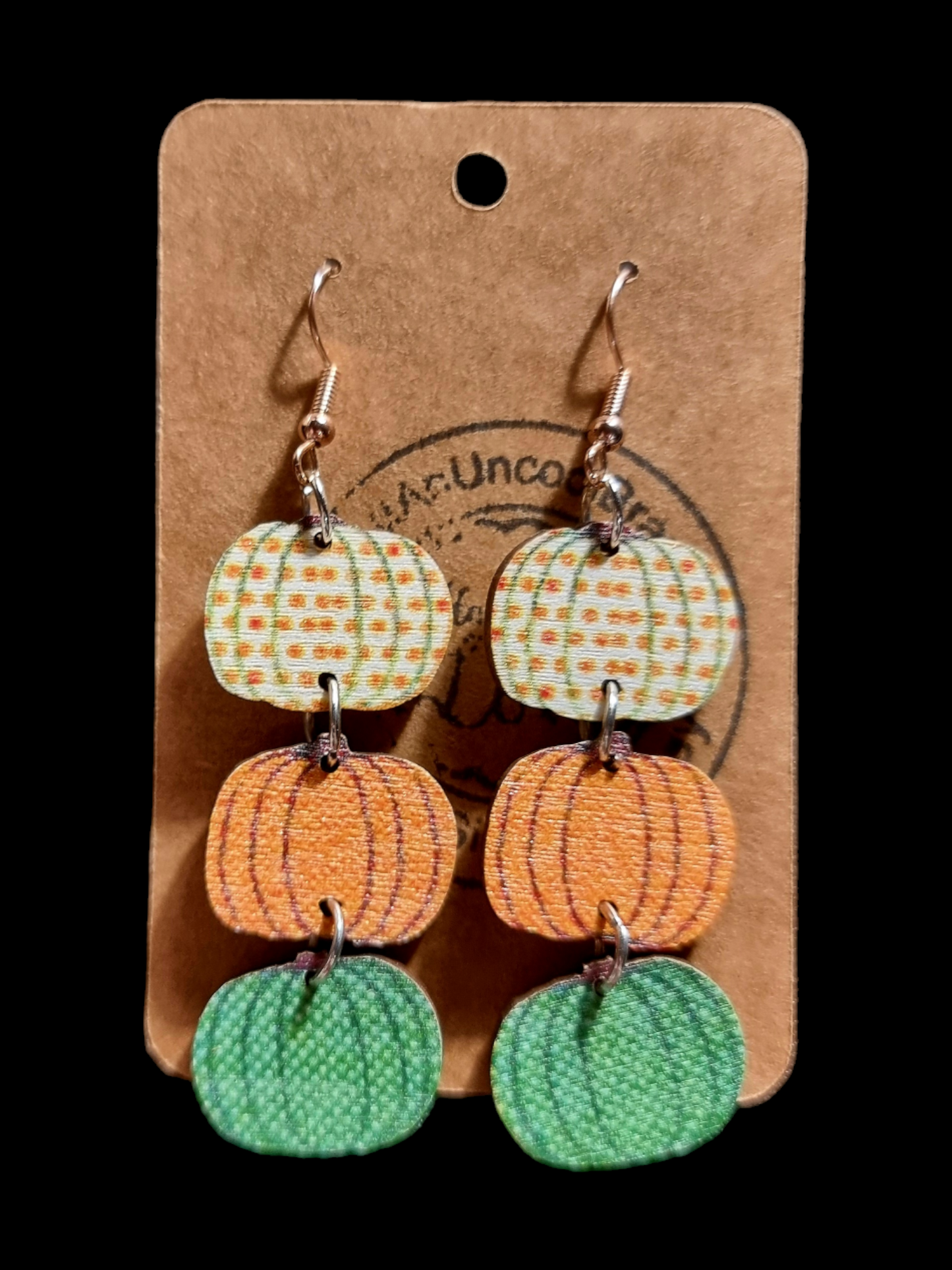 Wooden Autumn Earrings