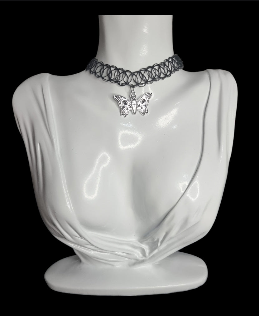 Skull Winged Moth Choker