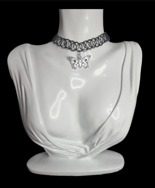 Skull Winged Moth Choker