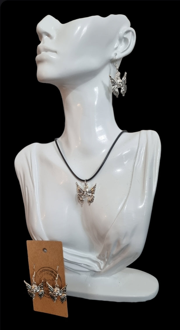 Skull Butterfly Necklace