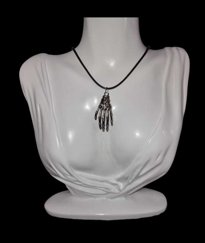 Skeleton Hand Necklace