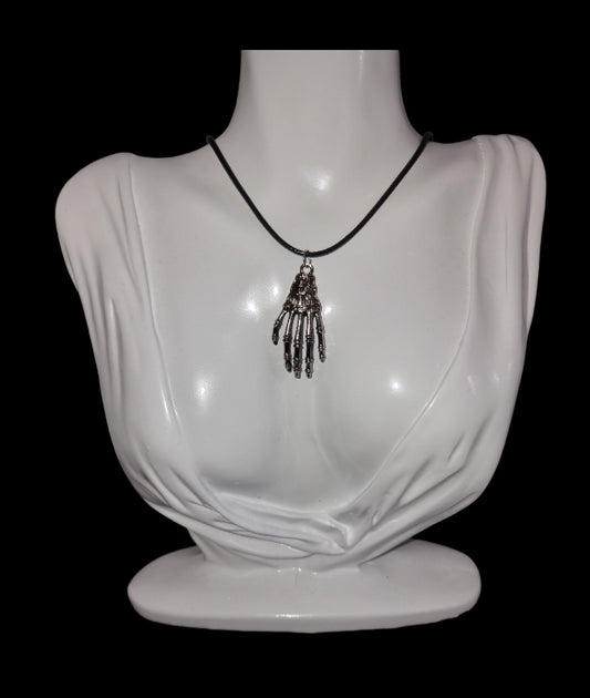 Skeleton Hand Necklace