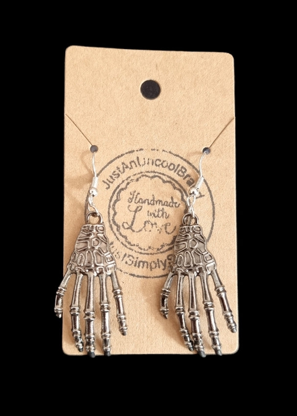 Skeleton Hand Earrings