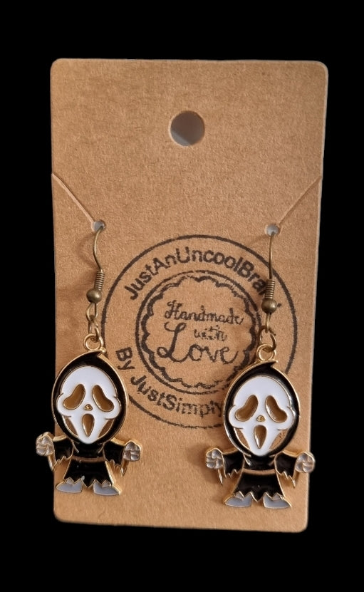 Ghost Face Earrings