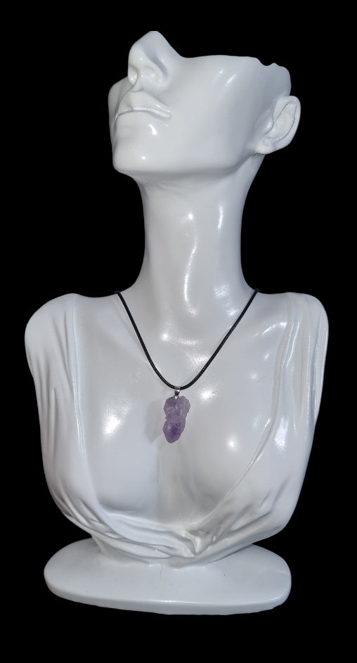 Amethyst Crystal Pendant Necklace