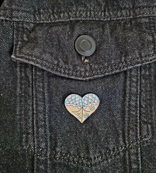 Mermaid Booty Pin Badge